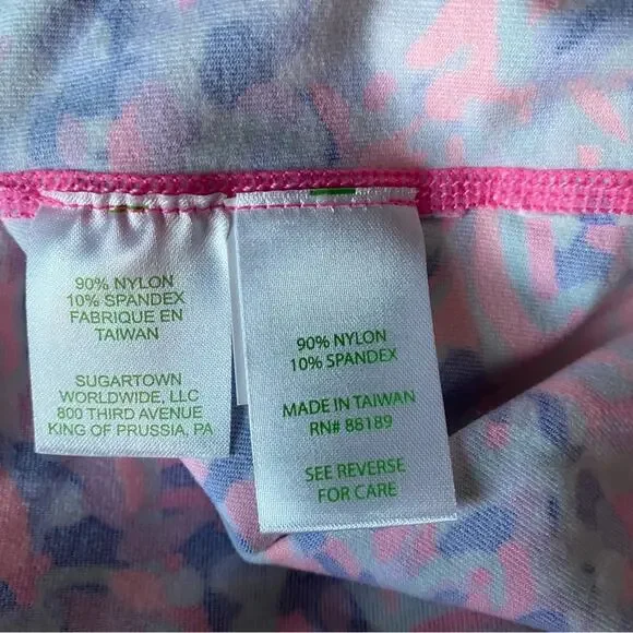 Lilly Pulitzer Luxletic Playa Serena Full Zip Jacket size XL Blue Pink - Picture 9 of 10